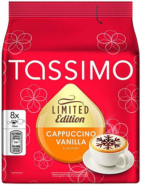 Кофе в капсулах Tassimo Jacobs Monarch Cappuccino Vanilla (8 шт.)