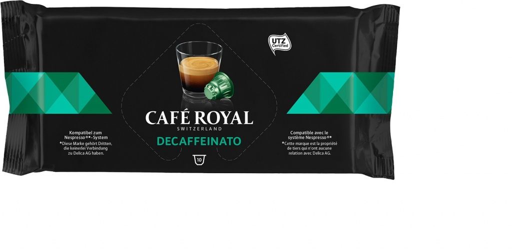 Капсулы для кофемашин Nespresso® Cafe Royal Decaffeinato (10 шт.)