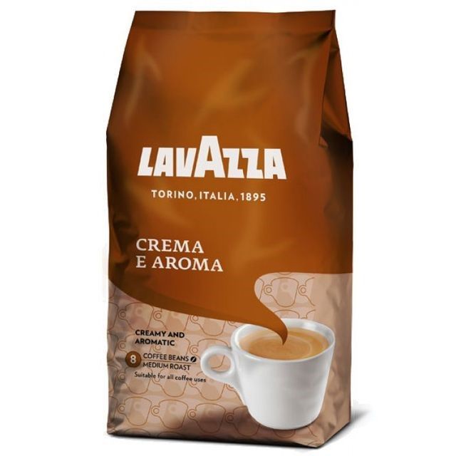 Кофе в зернах Lavazza Crema e Aroma в бежевой упаковке (1 кг)