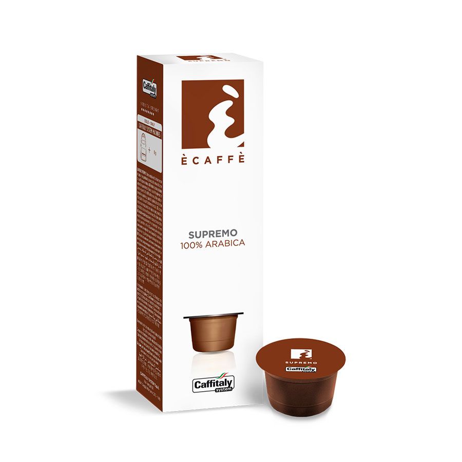 Капсулы для кофемашин Caffitaly System - Ecaffe  SUPREMO (10 шт.)