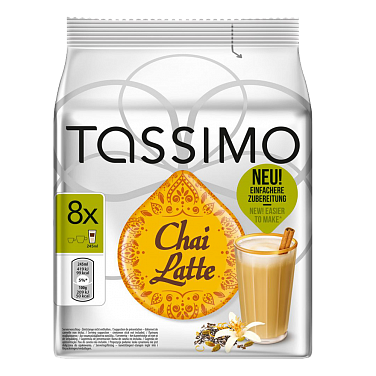 Капсулы для кофемашин Tassimo Чай Латте, (8 шт.)