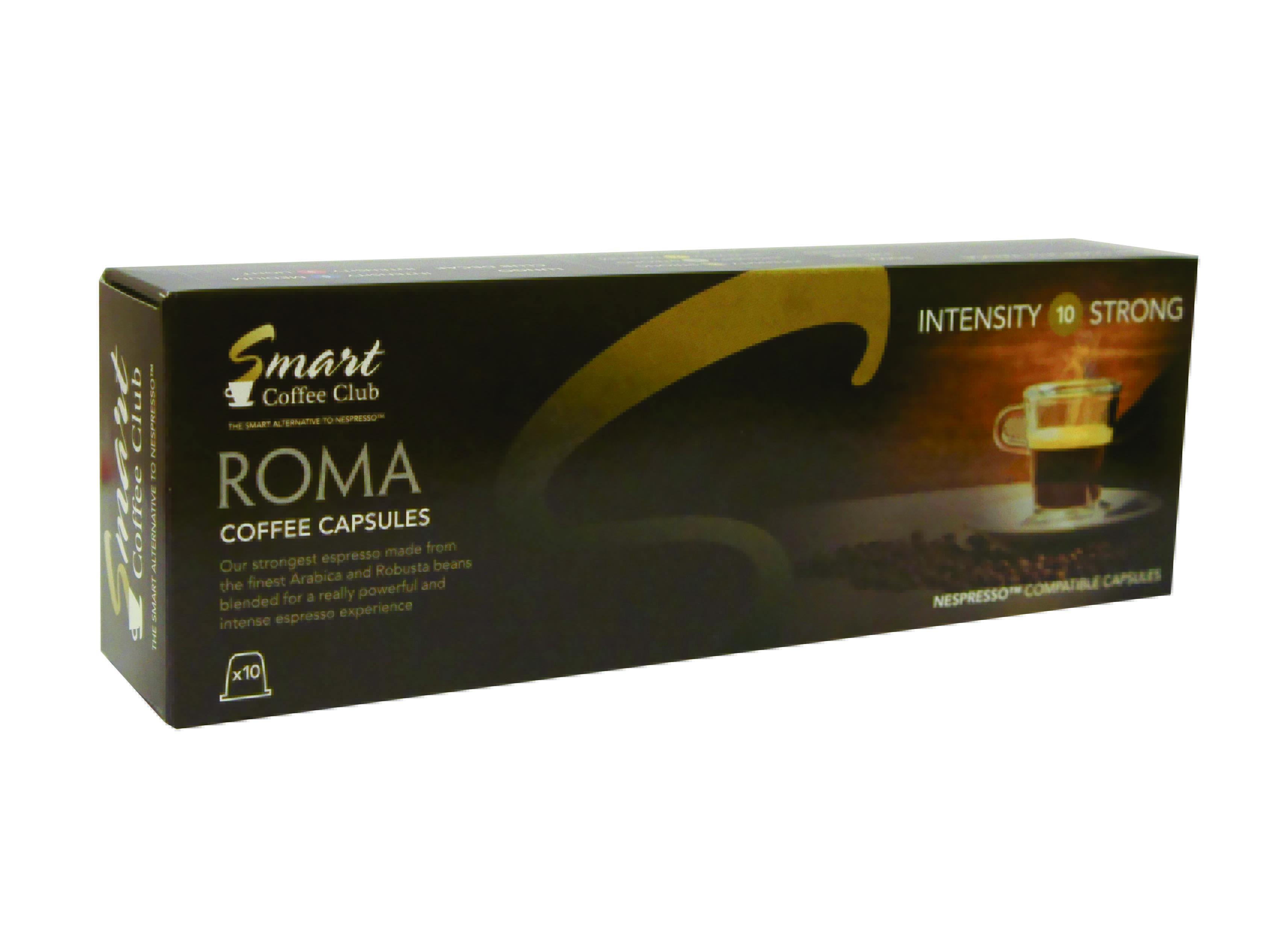 Капсулы для кофемашин Nespresso® Smart Coffee Club Roma (10 шт.)