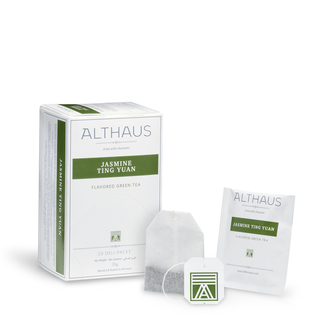Чай зеленый Althaus Jasminе Ting Yuan, 20 пак.