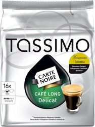 Кофе в капсулах Tassimo Carte Noire Cafe Long Delicat (16 шт.)