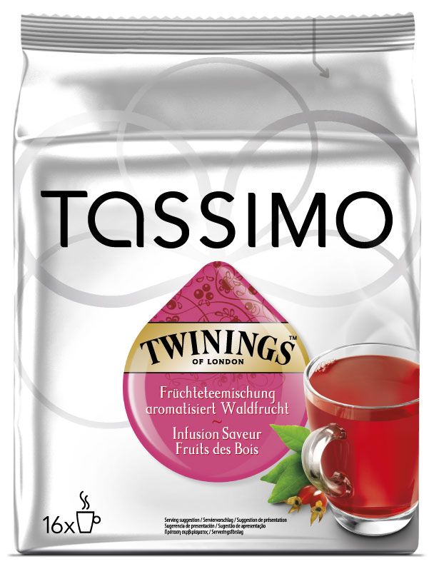 Tassimo TWININGS Чай фруктовый, (16 шт.)
