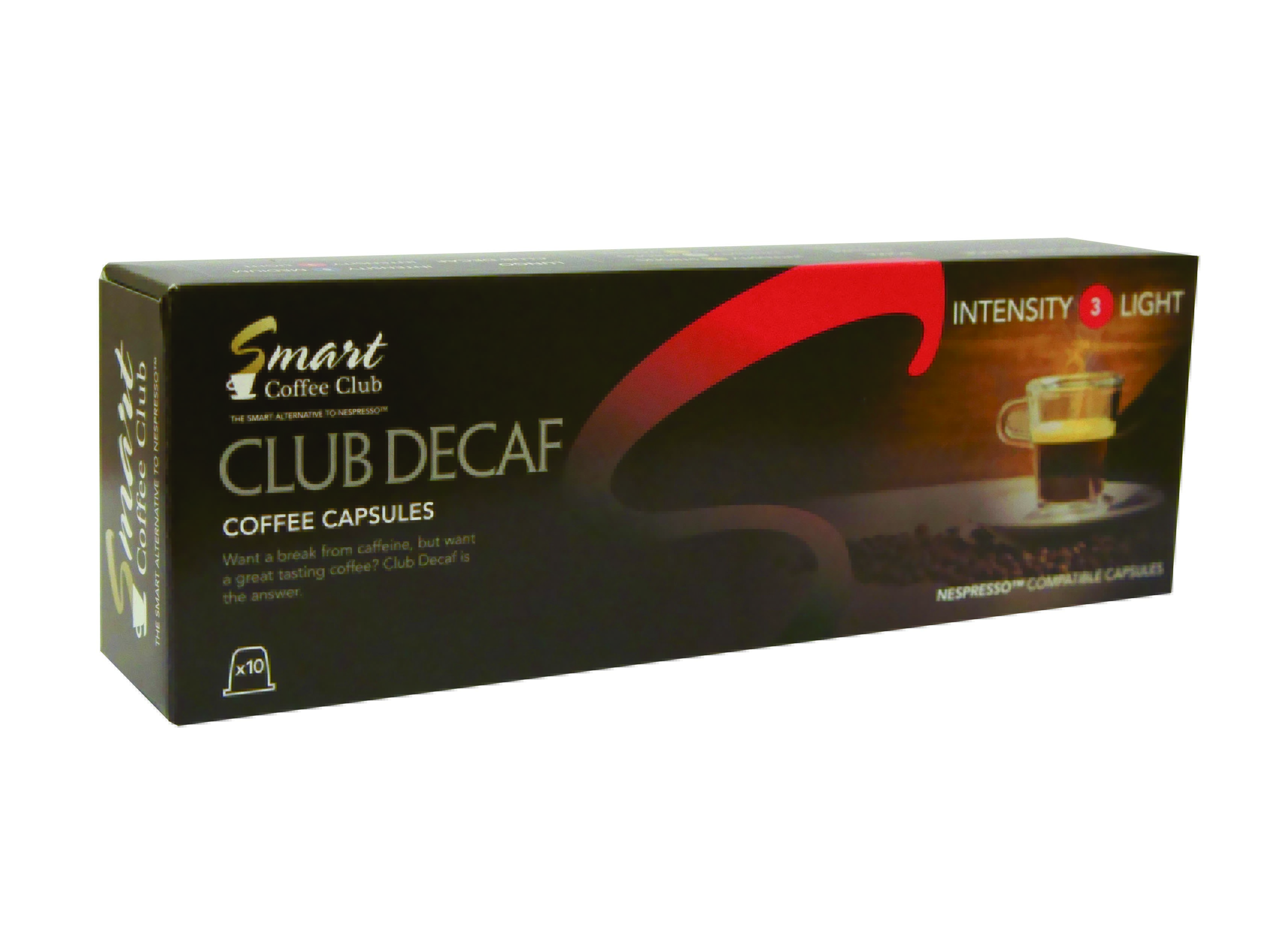 Капсулы для кофемашин Nespresso® Smart Coffee Club Decaf (10 шт.)