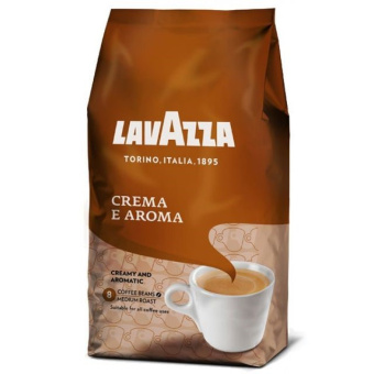 Кофе в зернах Lavazza Crema e Aroma в бежевой упаковке (1 кг)