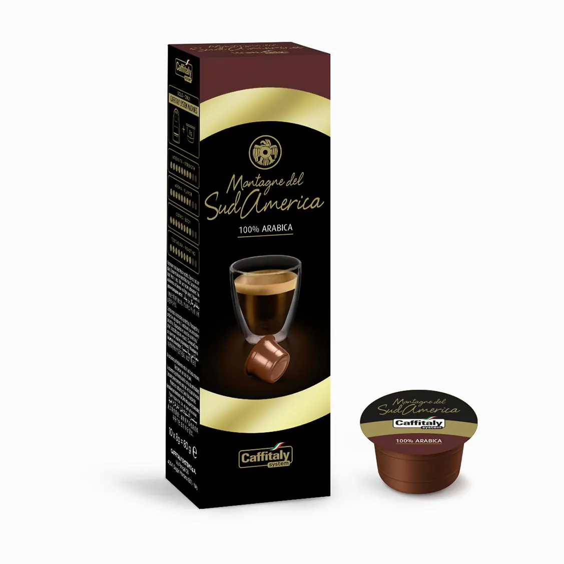 Капсулы для кофемашин Caffitaly System - Premium Montagne Del Sud America (10 шт.)